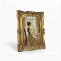 Antique Ornate Picture Frame Decorative Gold Picture Frame Elegant Floral for Living Room