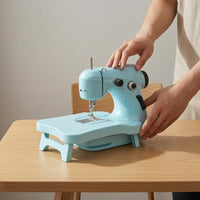 Foot Pedal Tabletop Sewing Machine Carrying Handle Compact Sewing Machine