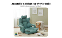 Foldable Design Adjustable Floor Lounger Space-Saving spinerest padding Multi-Positional Home Seating Fullframe Support for New Mothers, Students, Bay opening, Bedroom, Living Room, perusing