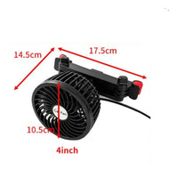 Car Fan with Adjustable Arm Lightweight Car Cooling Fan Wired for Road Trippers