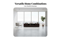 Solid Wood TV Cabinet Sturdy Construction Modern Chinese Look Television Stand Sturdy Living Room Entertainment Center for Apartment Dwellers, Home