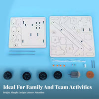 Educational DIY Paddle Wheel Boat Hands-On Learning Paddle Wheel Boat Toy Develops Scientific Thinking for Students, Kids 6+, Workshop, Home