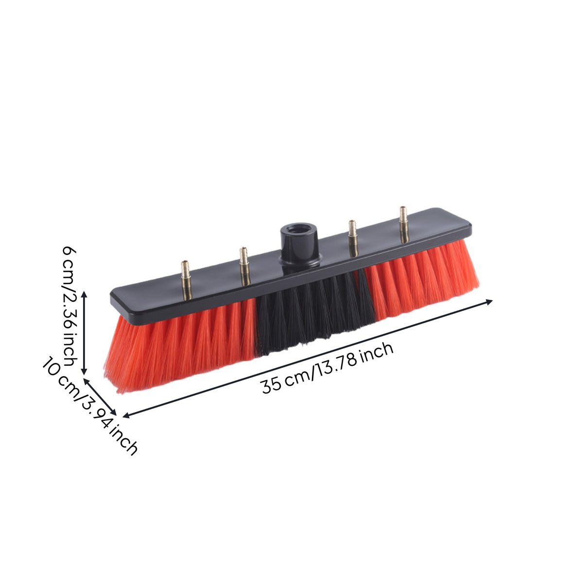 Water-Fed Brush Head High-Density Solar Panel Washing Brush Head Professional Lightweight for Cleaners, Outdoor Maintenance