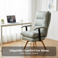 High spinerest Ergonomic Computer Chair Lumbar Assistance Office Furniture effortless Rolling casters rotating Seat Adjustable Height for Students, telecommuter Workers, Adults, Study Room, Workspace, Bedroom