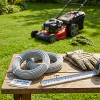 2 Rolls Twisted Steel Wire Core Trimmer Line Reinforced Trimmer Line with Steel Core Abrasion-Resistant Grass Eater String Stable Performance for Landscapers