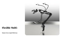 Hot Holder Adjustable Electronics Repair Stand Flexible Limb PCB Holder 360° Rotation Flexible Assist Arms Soldering Station