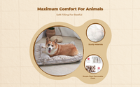 Dog Mat, Washable Removable Cover, Indoor Outdoor Pet Bed