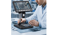 Microscope with Screen 1080P IPS-Type Screen Microscope Bright for Classroom
