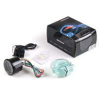 Red Blue Backlight 52 Mm Digital Turbo Pressure Gauge Universal Compatibility Digital Turbo Pressure Gauge Two-Tone Color Display Car Part Racing Appearance Look for Racers, Dashboard