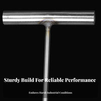 Rust-Resistant Manhole Cover Hook Long-Lasting Stainless Steel Sewer Lid Lifter Multi-Purpose for Street Maintenance, Construction Site