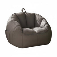 Lie-Flat Design Highspine Beanbag Full physique Support Floor Seating snug Lounge Chair Space Saving for Students, Families, Living Room, Relaxing, studying corner, Watching Tv