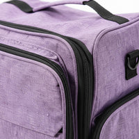 Large Capacity Manicure Tools Storage Bag Waterproof Manicure Kit Storage Bag Multi-Compartment Double Layer Nail Polish Organizer Adjustable Dividers