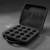 With Shoulder Strap Aluminum Billiard Case Sponge Insert Hard Billiard Ball Case Safeguarding Pool Balls Storage Bag Large Capacity for Travel, Tournament