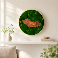framed moss art