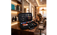 Hairstyling Tool Case Hard-Sided Tool Storage Bag with Dividers Multi-Compartment with Dividers for Barbers