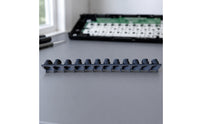 Single Row 12 Key Touch Strip Oval Openings Conductive Key Pad