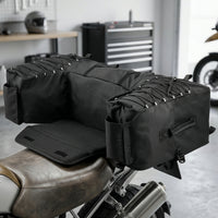 U-Shaped ATV Rear Cargo Bag with Bottle Pockets Stable ATV Tail Bag Portable Long-Lasting for Camping