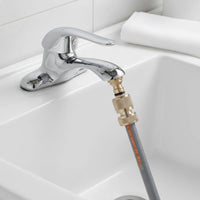 Washing Machine Hose Connector Easy Installation Washing Machine Hose Adapter Set Threaded Tap Converter Brass Construction