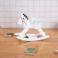 1:12 Dollhouse Miniature Wooden Rocking Horse Chair