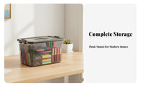 Clear Lidded container With Lid Clear Utility Box Stackable Design for Kitchen, on-the-go