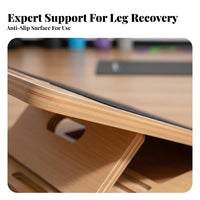 Non-Slip Surface Wooden Incline Board High Load Capacity Wooden Slant Board Heavy-Duty Leg Stretching Pedal Portable for Seniors, Athletes, Beginners, Home Workout, Stretching Practice, Gym