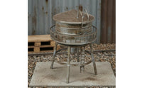 Resin Water Structure Model Weathered Miniature Water Structure Aged Metal Look