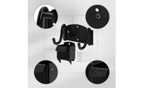 Space-Saving Unicycle Storage Bracket Matte Black Unicycle Wall Mount Indoor Bike Wall Mount Textured for Garage, Workshop