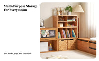 Floor-Standing Cube Organizer clean design Stackable Storage Cube Unrestricted arrangement storage single-unit Customizable Configuration for residents, Students, Study Room, Bedroom, Playroom, Classroom