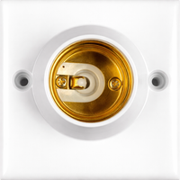 Ceiling Lighting Light Fitting for Pendant Light, E27 Lamp Holder and Bulb Holder, Heat Resistant Polypropylene E27 Lamp, 6A Ceiling Pendant Unit