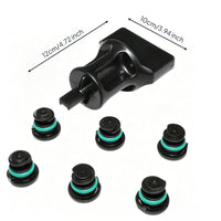 7 Pieces Replacement Oil Drain Plug with Sealing Rings Wear-Resistant Oil Drain Plug Assembly Reusable Hardware Low-Profile for DIYers, Engine Maintenance