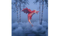 Hanging Dragon Illuminated Inflatable Dragon with Light Halloween Decoration Glowing for Yard, Porch