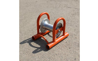 Cable Laying Pulley Sturdy Cable Guide Roller Pulley with Metal Frame for Electricians