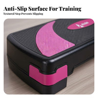 Adjustable Aerobic Step Base Stackable Risers Aerobic Step Base High Weight Capacity Adjustable Workout Stepper for Indoor Exercise, Home Gym