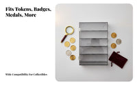 Acrylic Coin Stand Clear Acrylic Construction Durable Design for Countertop