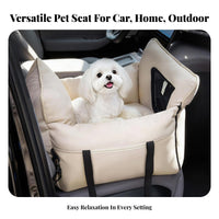 Water Dog Car Seat All-Season Use Dog Car Carrier Stain Resistant for Cat Owners, Medium Dogs, Road Trips, Outdoor, Home