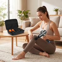 Rechargeable Massage with Digital Display Cordless Percussion Massage Portable Handheld Massager for Athletes, Home, Gym, Travel