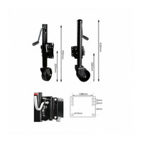 Side-Wind Trailer Jack with Wheel Swivel Trailer Jack Coated Hardware Bolt-on for Boat Owners