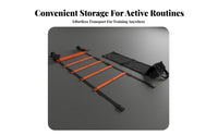 Portable with Carry Bag Agility Ladder Sturdy Soccer Training Ladder Flexible Sports Equipment Tangle-Clear Design for Athletes, Kids, Gym, Outdoor