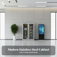 Community Service Cabinet Large Capacity Emergency Supply Cabinet Heavy Duty Public Tool Storage Locker for Property Managers, Residential Communities