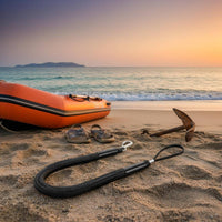 Anchor Rope with Hook Heavy Duty Bungee Dock Line Easy to Attach Boat Bungee Rope for Mooring, Kayaking, Personal Watercraft