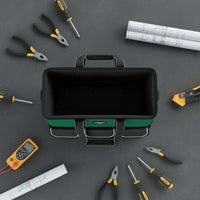 Wear-Resistant Square Tool Bag Thickened Heavy Duty Tool Bag Adjustable Shoulder Strap Padded Handle for Electricians