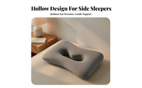 Memory Foam Pillow with Ear Hole Ergonomic Design Ear Piercing Pillow Spinal Alignment for Side Sleepers