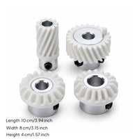4 Pieces Wear-Resistant Sewing Machine Gear Set Precision Drive Gear Set White