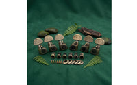 6 Pieces Guitar Machine Heads Sealed Tuning Key Button Heavy-Duty Tuner for Guitarists