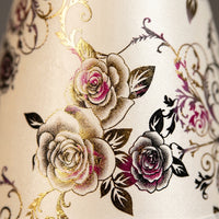 Lampshade with Patterned Cloth Shade for Ceiling Lights and Table Lamps, Round Shape Textile for Bedroom and Hotel Room