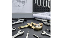 Toothed Jaw Manual Wire Clamp Tightener Pivoting Latch Wire Clamp Tightener Gold-Tone Plated Labor Saving