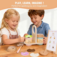 Wooden Pretend Play Afternoon Tea Set Toy