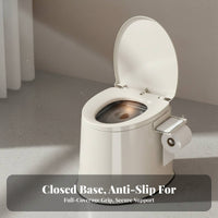 Bedside Commode with receptacle Supportive Armrests Mobility Aid Sturdy Construction