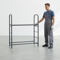 Rolling Tire Display Rack on Wheels Storage System Large Capacity for Showroom