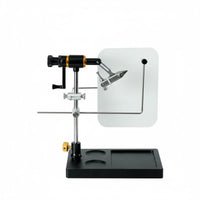 Rotary Fly Tying Vise Hardened Steel Gripping Mechanism Rotating Fly Tying Vise Adjustable Fishing Equipment for Workshop